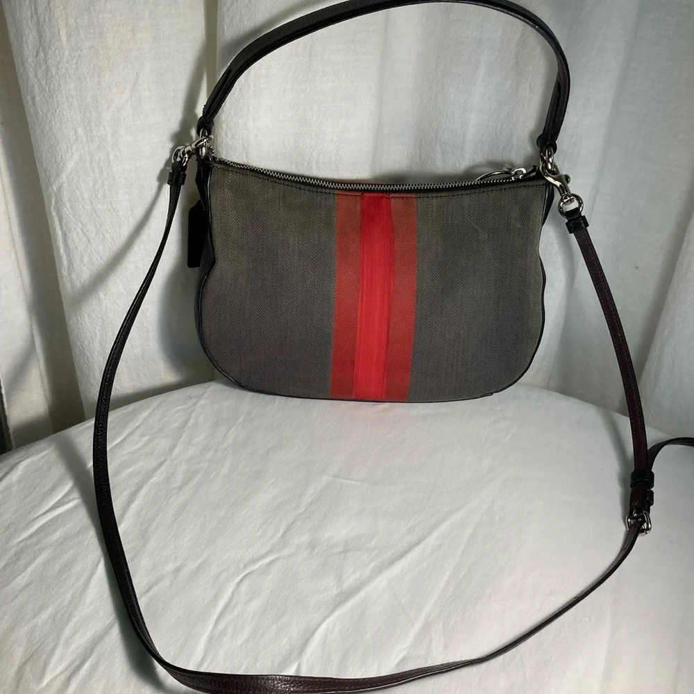 Coach Women's 69647 Stripes tote  Crossbody - Picture 6 of 8